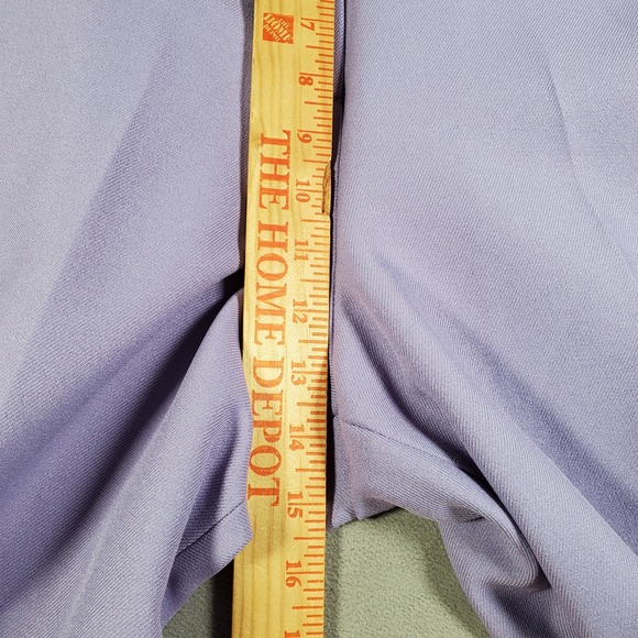 VTG Leslie Fay Haberdashery Pants Trouser Womens 16 Purple Pleated High Rise 90s - Picture 5 of 8